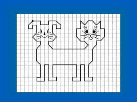 Рисование по клеточкам для детей