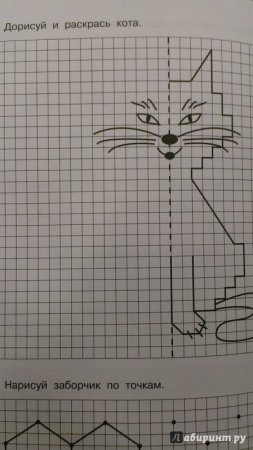 Графический диктант кот