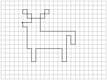 Собачка по клеточкам для дошкольников