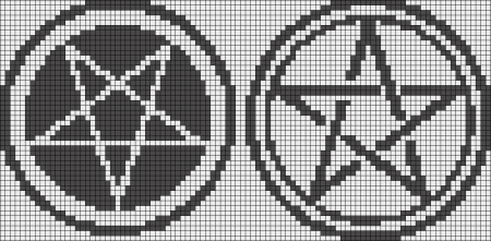 Вышивка крестом пентаграмма схема