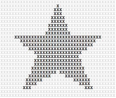 Схема вышивки звезда