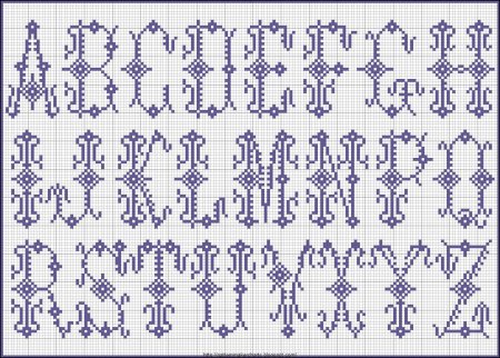 Славянский алфавит вышивка