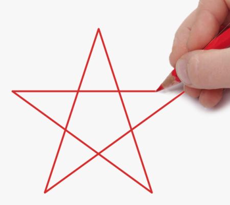Начертить пятиконечную звезду