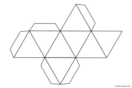 Правильный октаэдр развертка для склеивания