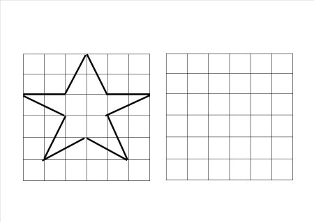 Рисуем звезду по клеточкам