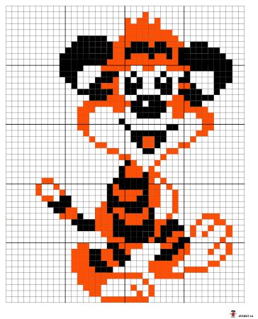 Вышивка крестом монохром Лев схемы