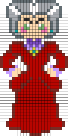 Принцессы по клеточкам в тетради