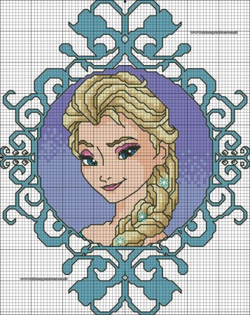 Рисование по клеточкам принцессы