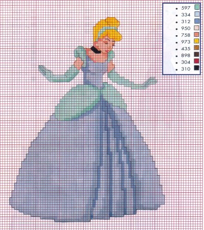 Вышивка крестом Эльза Анна