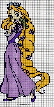 Вышивка крестиком принцессы Дисней