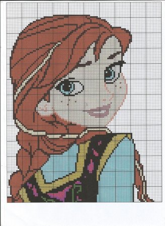 Рисунки по клеткам Дисней