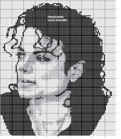Вышивка крестом Майкл Джексон схемы