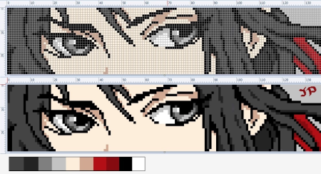 Pixel Art клинок рассекающий демонов