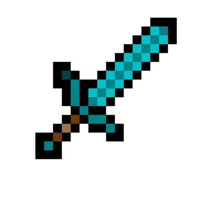 Меч из МАЙНКРАФТА по клеткам