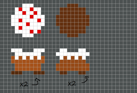 Термомозаика схемы из МАЙНКРАФТА