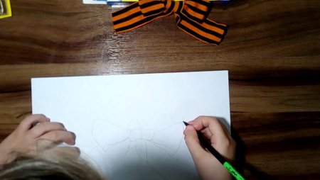 Рисунки по этапам Георгиевская лента