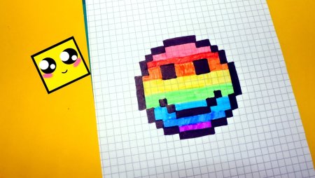 Рисовать по клеточкам смайлики