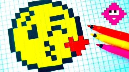 Смайлы по клеточкам