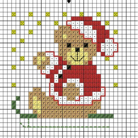 Новогодняя вышивка крестом схемы