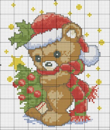 Новогодняя вышивка крестом