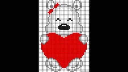 Рисунки в клеточку легкие