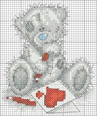 Мишки Тедди вышивка крестом схемы