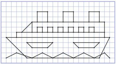 Корабль по клеточкам
