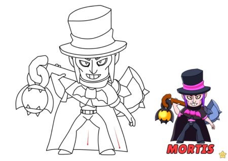 Раскраски Браво старс Мортис