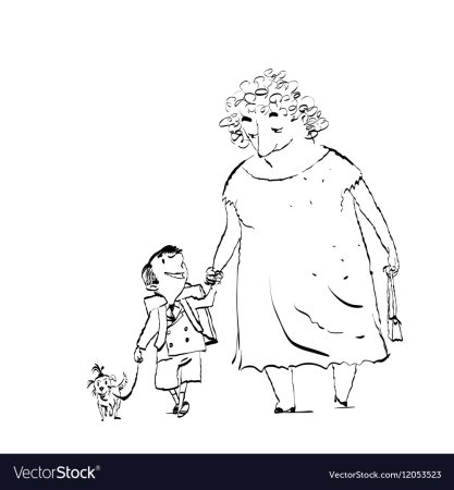 Нарисовать бабушку