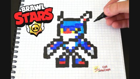 БРАВЛ старс рисунки в клеточку