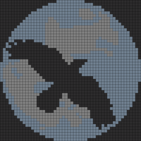 Ворон по клеточкам из БРАВЛ