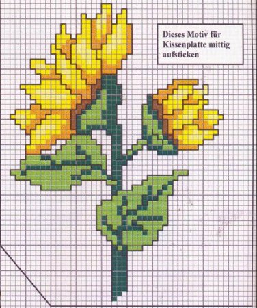 Вышивание крестиком Подсолнухи