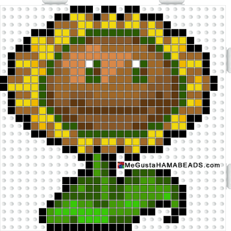 Небольшая вышивка крестом подсолнух