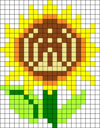 Цветы по клеточкам