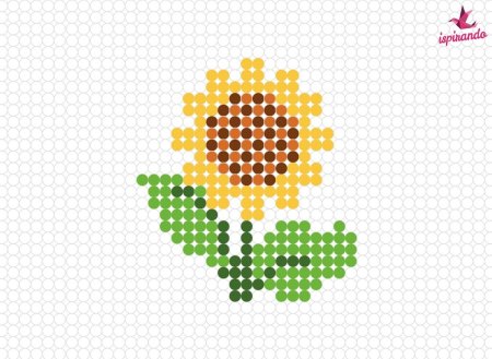 Жаккард Подсолнухи схема