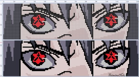 Вышивка крестом аниме Наруто Итачи