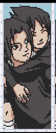 Вышивка крестом аниме Наруто Итачи