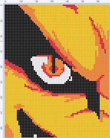 Аниме Наруто курама вышивка схема