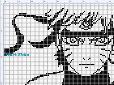 Вышивка крестом схемы аниме Наруто