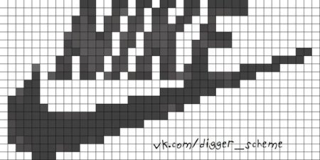 Схема фенечки найк