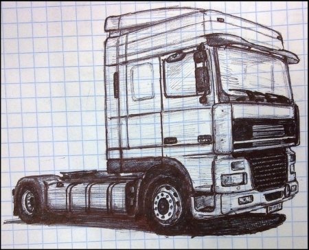 DAF XF 105 набросок