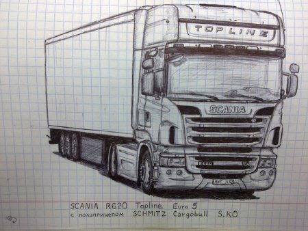 Фура рисунок