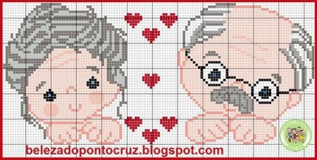 Вышивка крестиком для бабушки