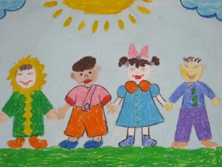 Рисунок на тему Дружба