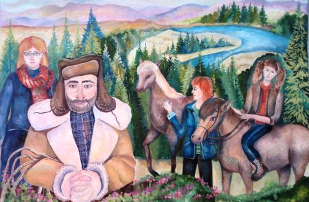 Красота Сибири детский рисунок