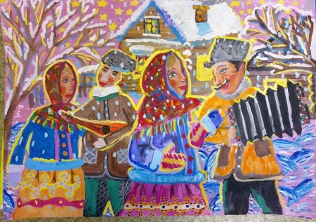 Изо 5 класс народные новогодние гуляния