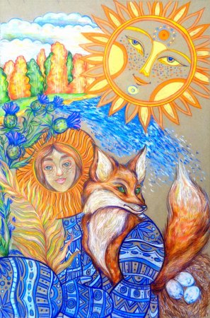 Новогодний волк рисунок