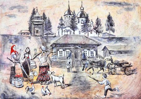 Сибирь душа моя рисунок