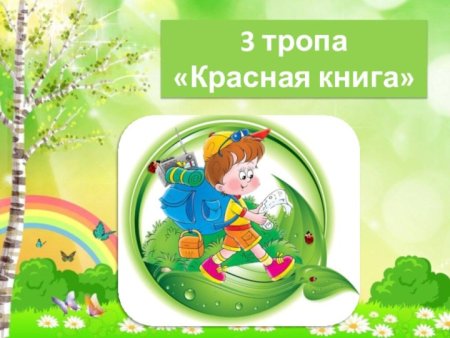 Надпись маршрут экологической тропы