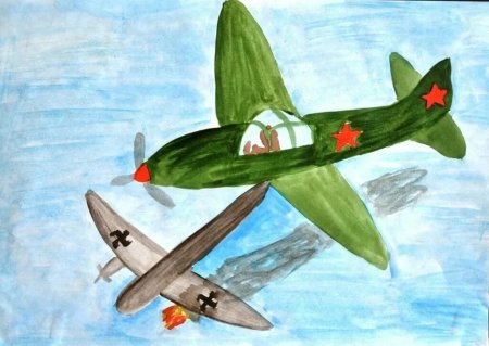 Детские рисунки на военную тему